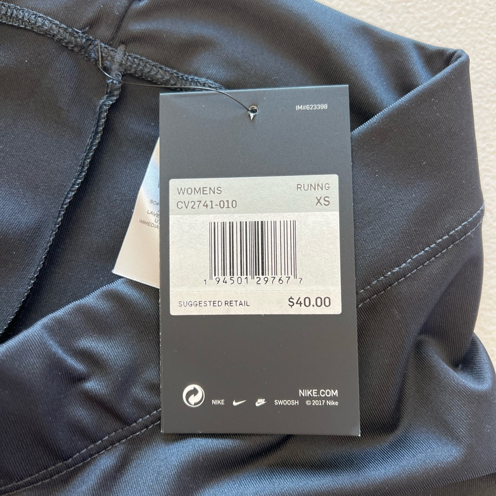 Nike Spandex Black Shorts Dri-FIT Women's XS NWT Running Volleyball Compression - Picture 5 of 5